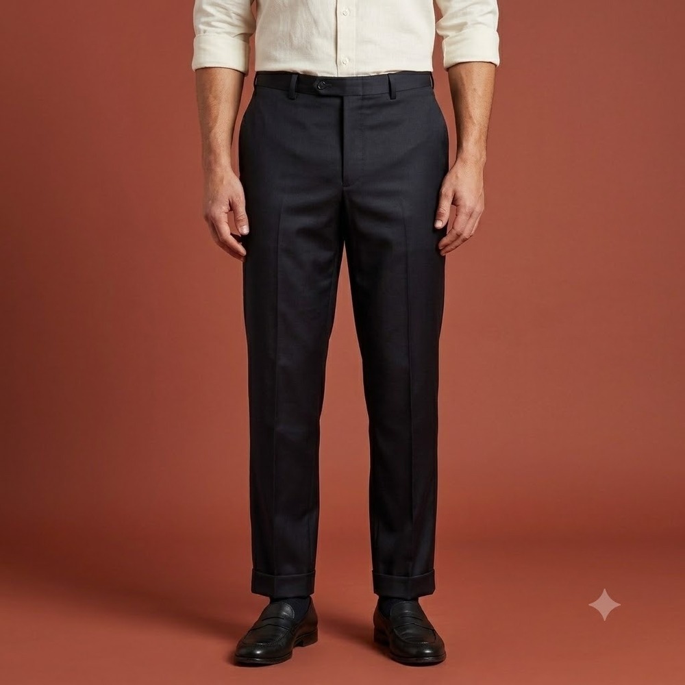 Tommy Hilfiger Dress Pants Mens 34 Navy Classic Fit Slacks